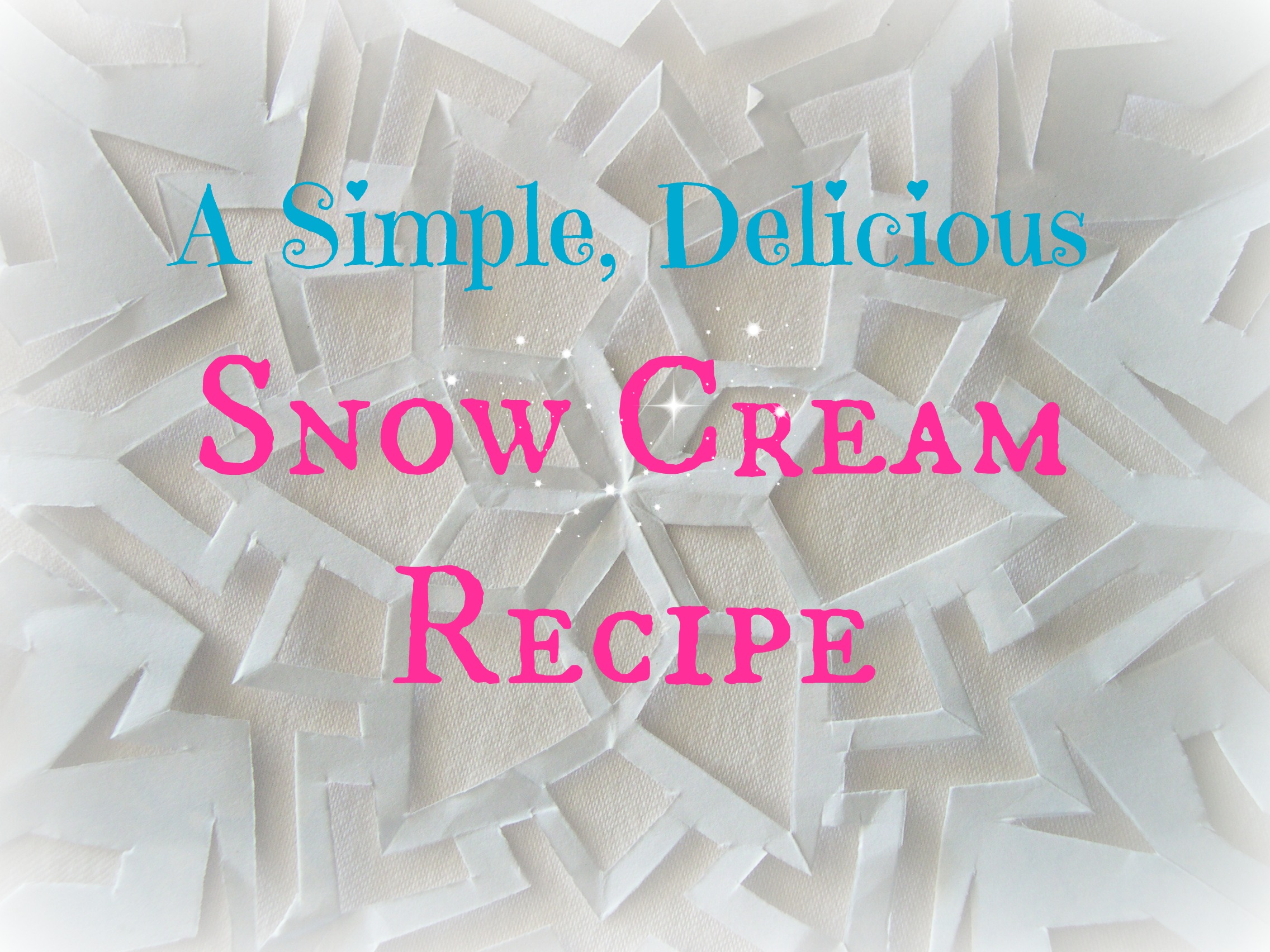 Delicious Easy Snow Cream Recipe What Mommy Does