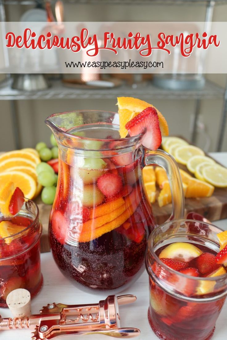 Deliciously Fruity Sangria Recipe Easy Peasy Pleasy