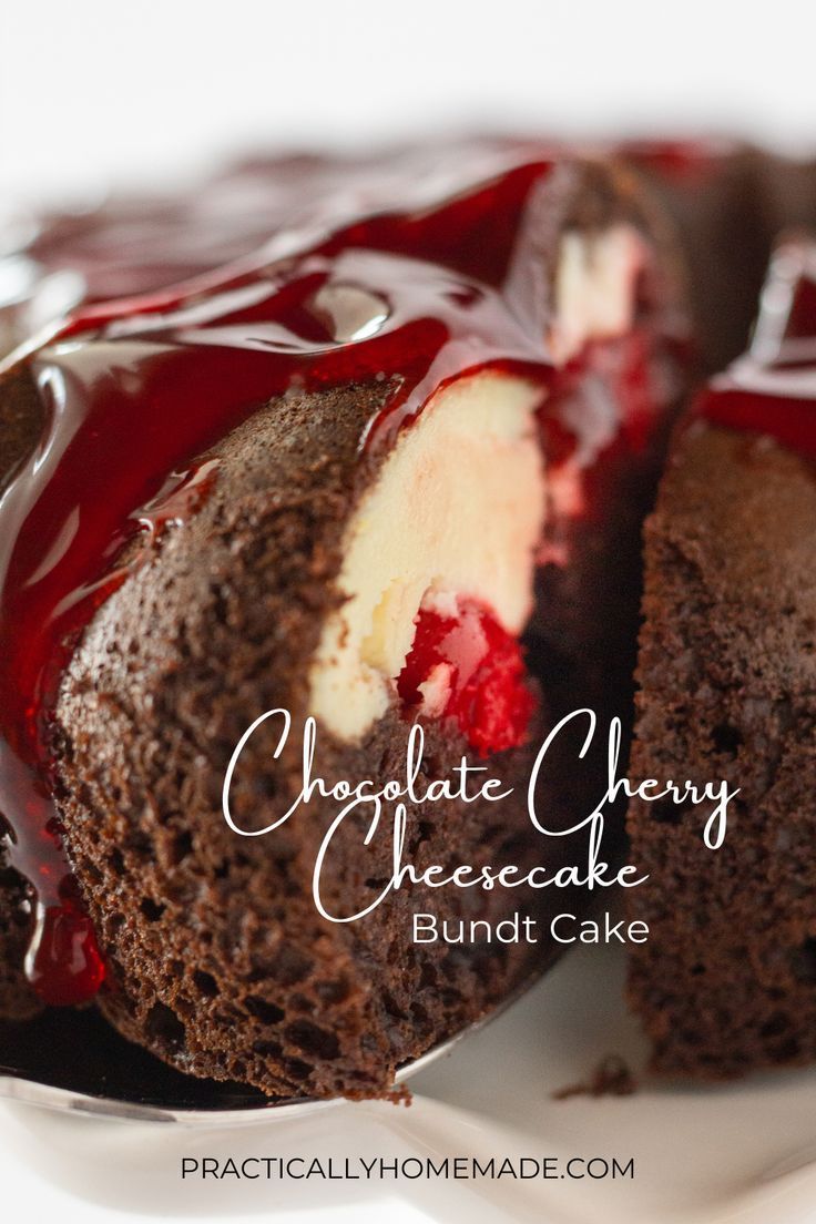 Dessert Cherry Cheesecake Chocolate Bundt Cake Recipe Made With A