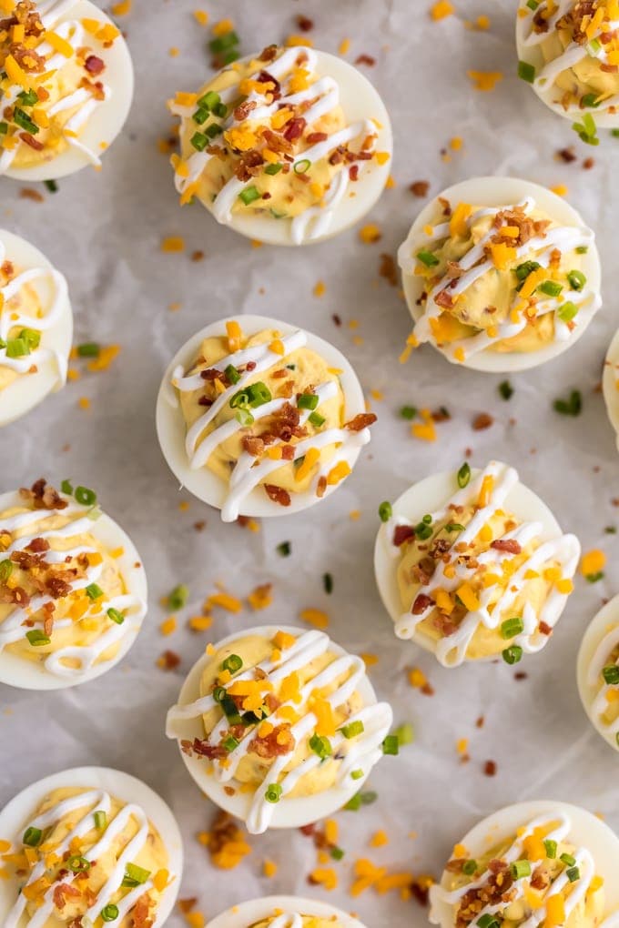 Deviled Eggs With Bacon Natashaskitchen Com Best Deviled Egg Recipe