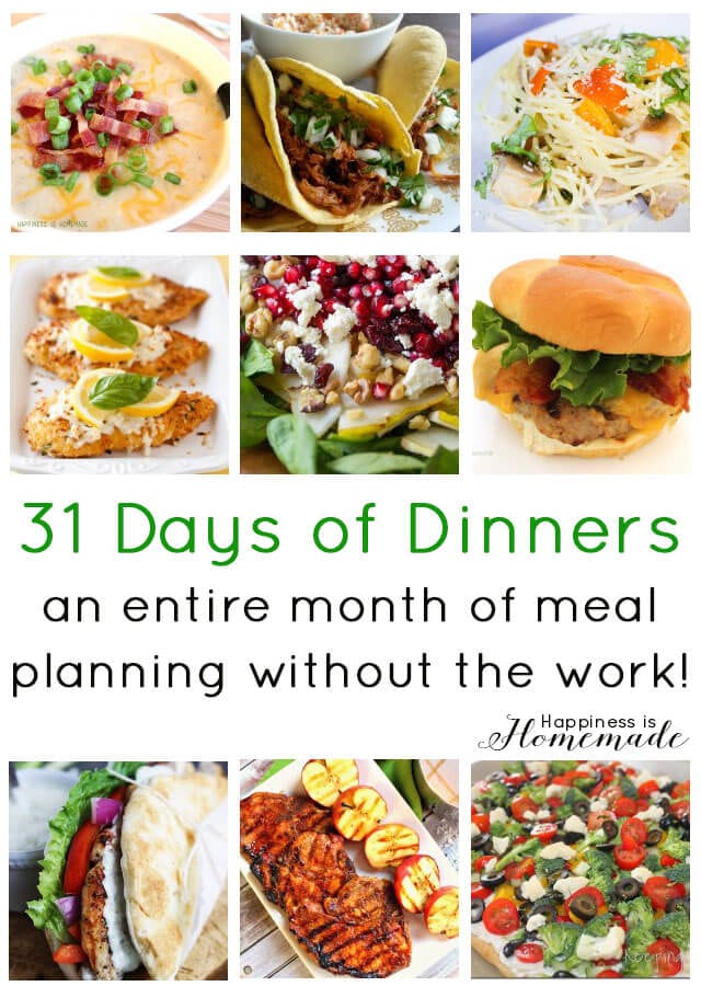 Dinner Ideas For Meal Planning