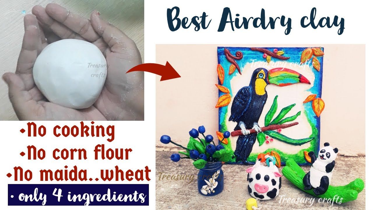 Diy Air Dry Clay Without Glue And Cornstarch Diy Air Dry Clay Air Dry Clay Dry Clay