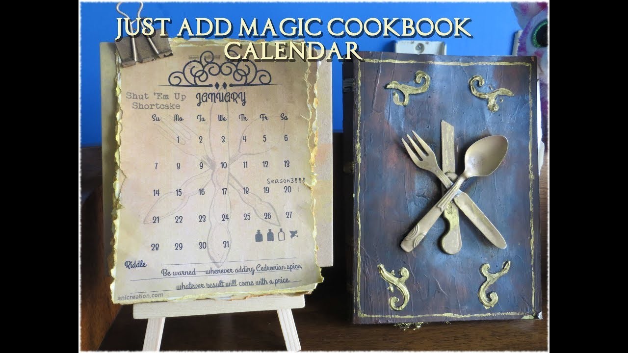 Diy Just Add Magic Cookbook Cover Just Add Magic Pinterest Birthdays