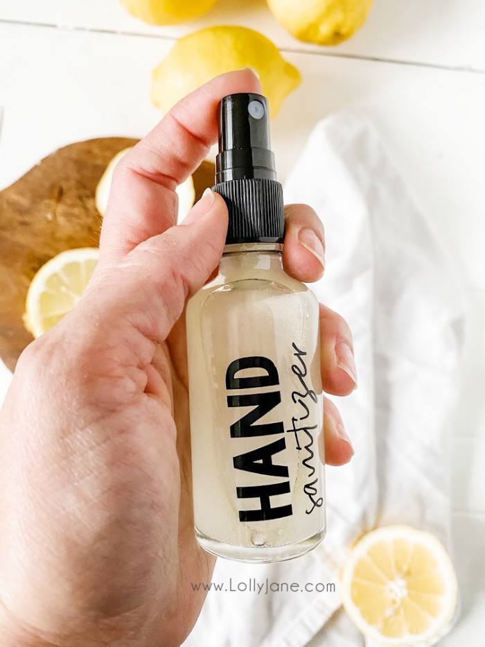 Diy Natural Hand Sanitizer Spray Recipe Lolly Jane