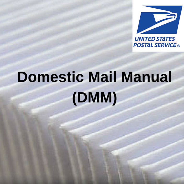 Domestic Mail Manual S918 Delivery Confirmation