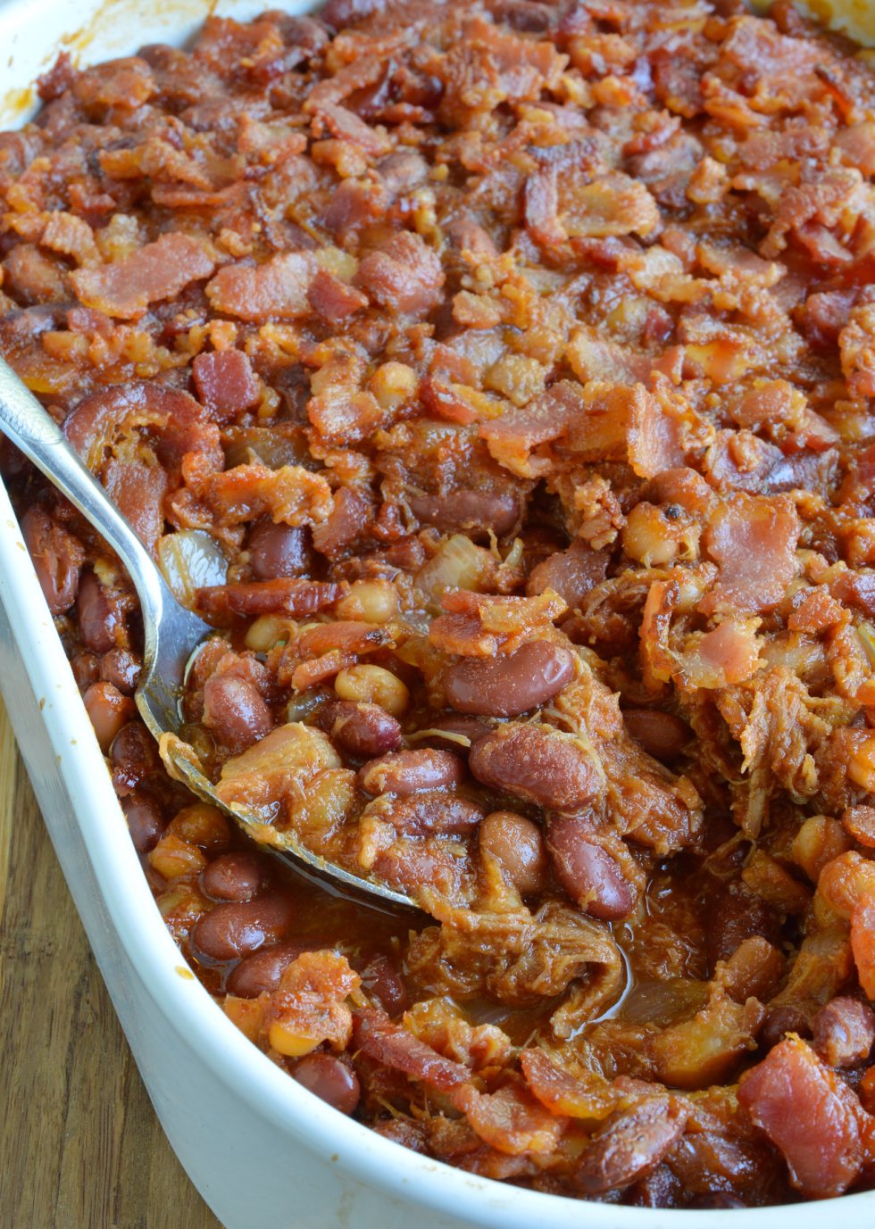 Double Pork Baked Beans Recipe Wonkywonderful