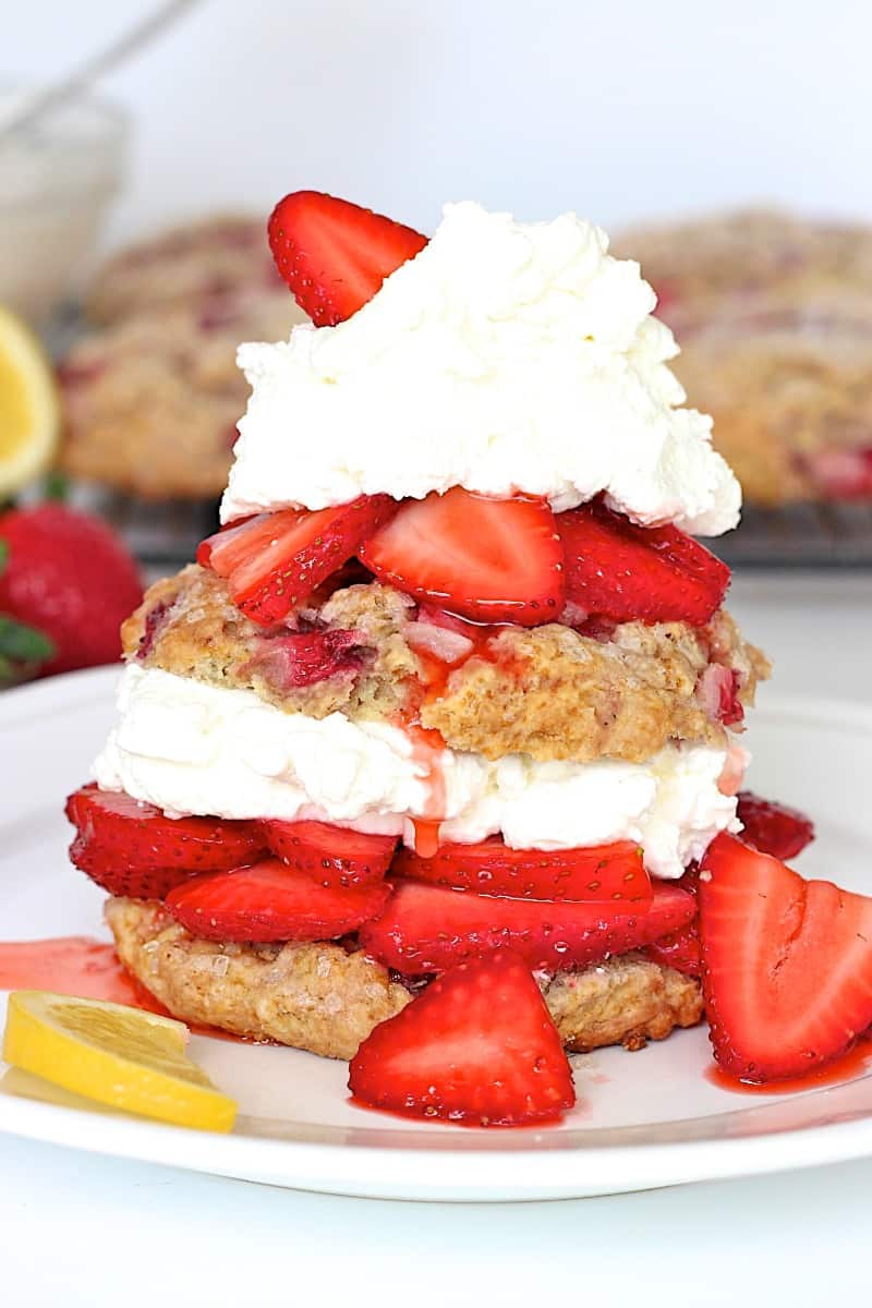 Double Strawberry Shortcakes The Bakermama