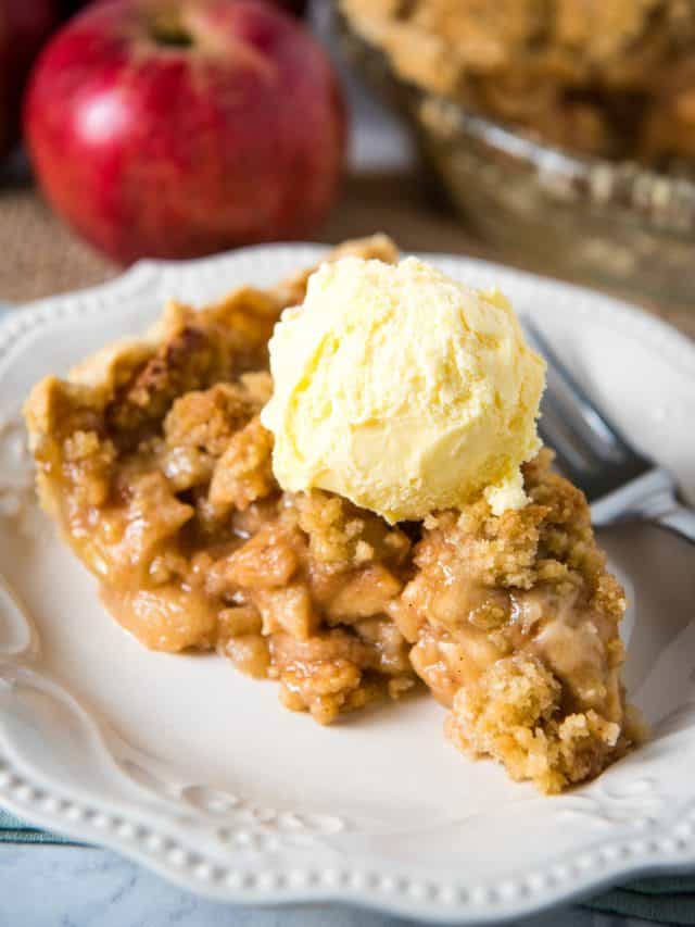 Dutch Apple Crumb Pie With Streusel Topping Adventures Of Mel