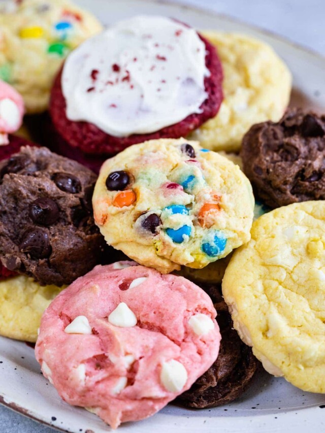 Easiest Cake Mix Cookies 3 Ingredients Crazy For Crust