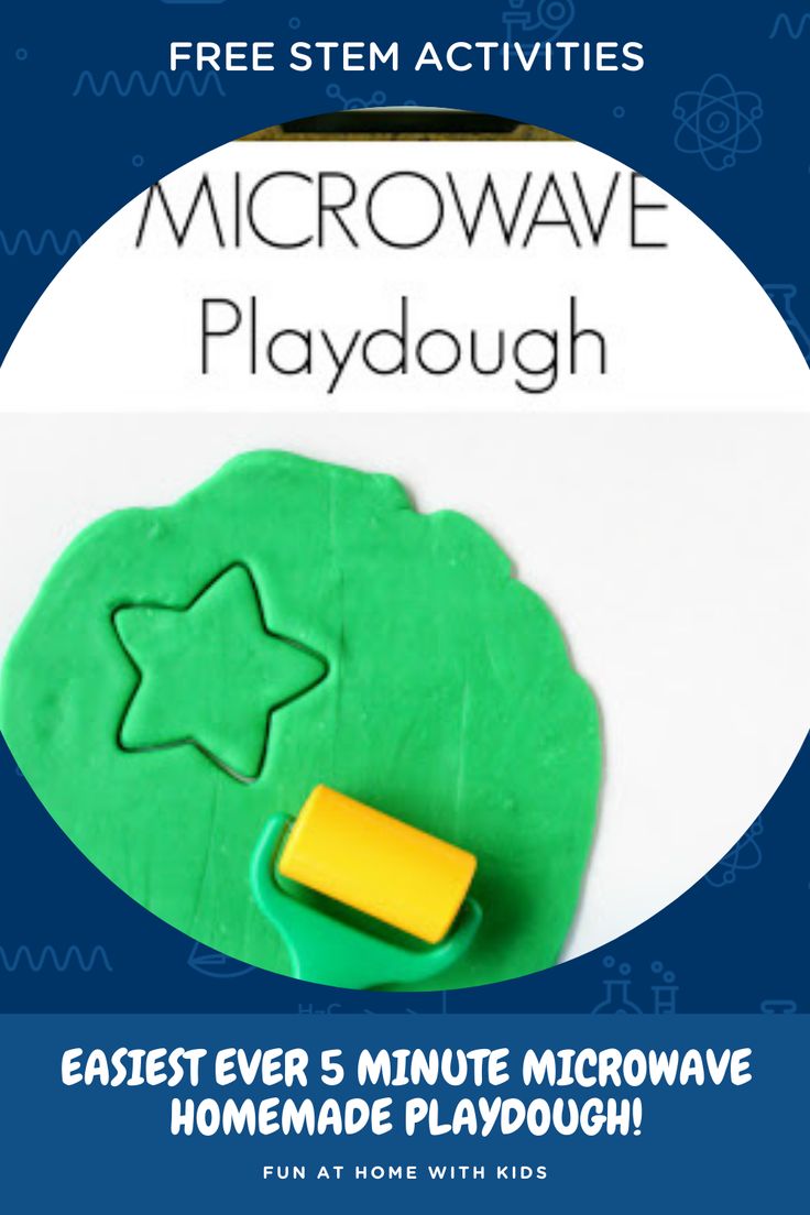 Easiest Ever 5 Minute Microwave Homemade Playdough