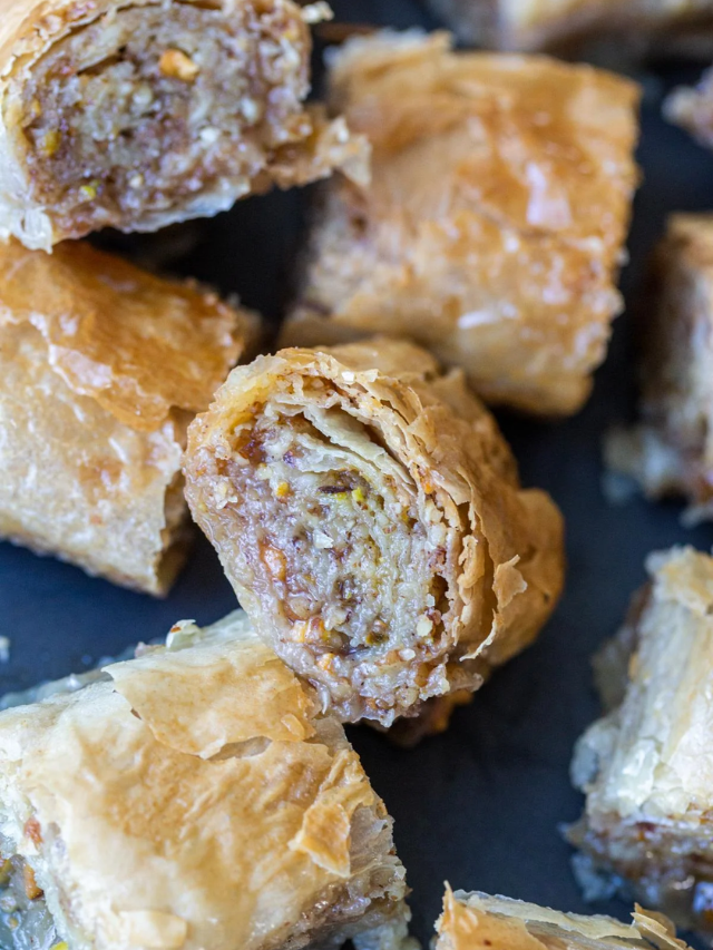 Easiest Rolled Baklava Recipe Momsdish