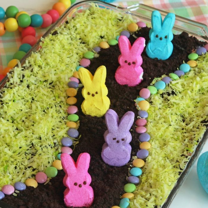 Easter Dirt Cake With Peeps No Bake Easter Dessert