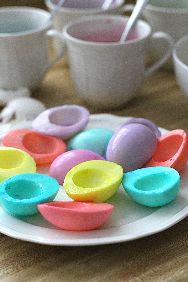 Easter Neon Deviled Eggs Easy Colored Egg Tutorial