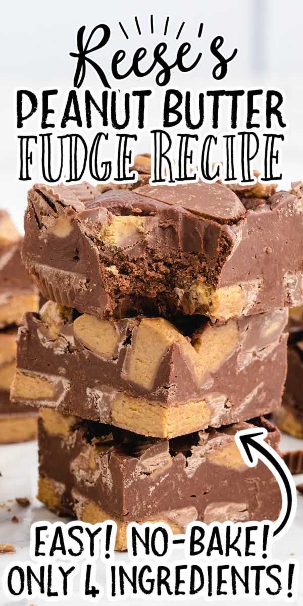 Easy 3 Ingredient Reese S Peanut Butter Cup Fudge Recipe