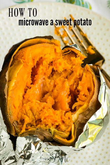 Easy Amp Delicious Microwave Baked Sweet Potato Midgetmomma