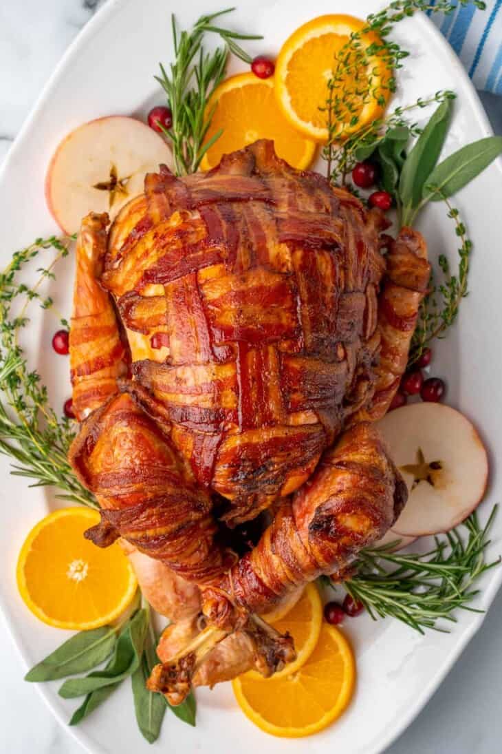 Easy And Delicious Bacon Wrapped Turkey Little Sunny Kitchen