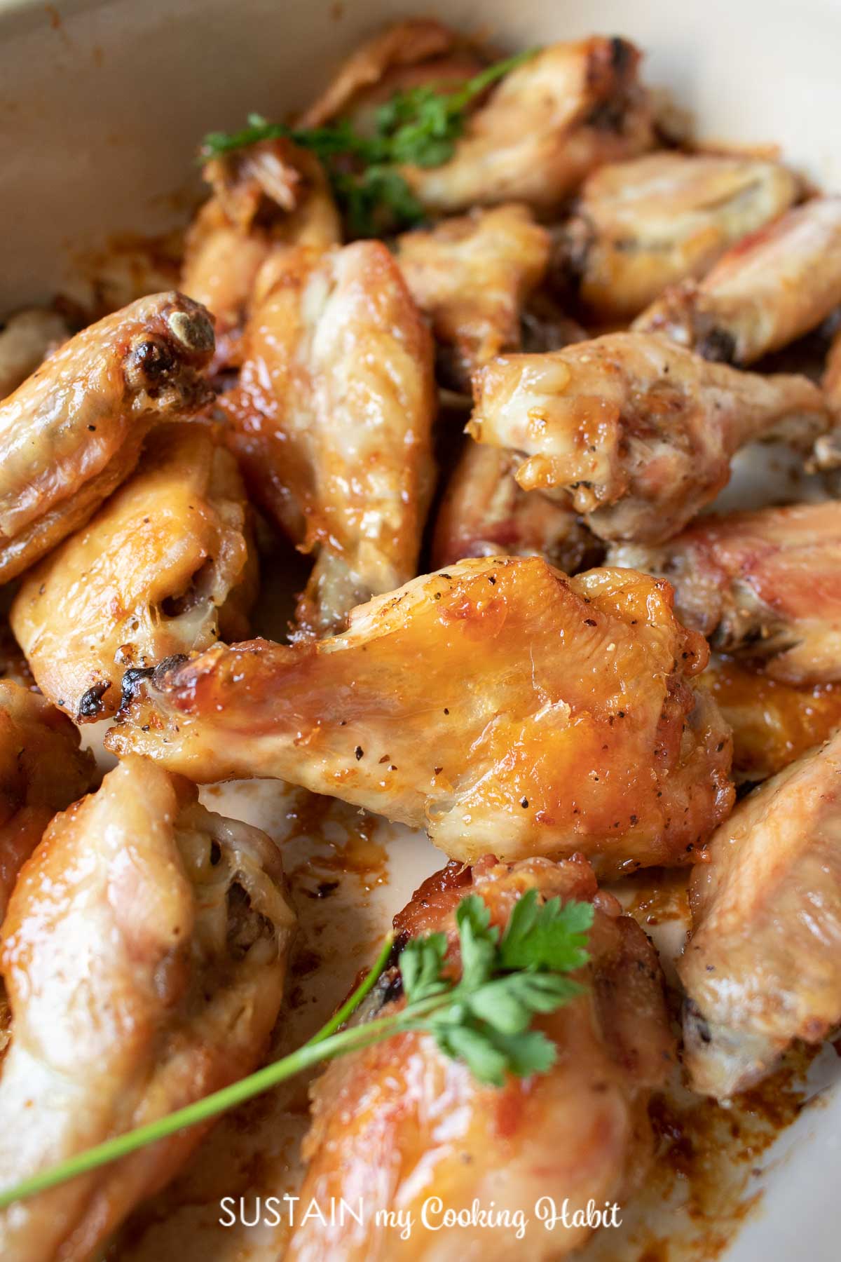 Easy Baked Chicken Wings Recipe Sustain My Cooking Habit