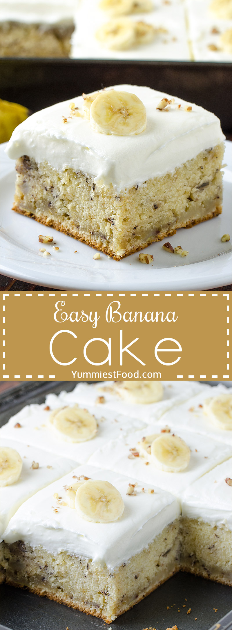 Easy Banana Cake Recipe From Yummiest Food Cookbook