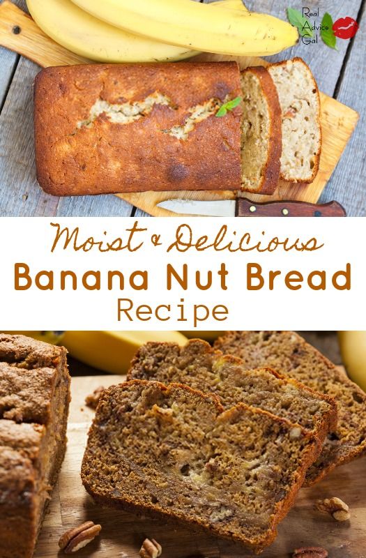 Easy Banana Nut Bread Recipe Real Advice Gal Banana Nut Bread Easy Banana Nut Bread Recipe