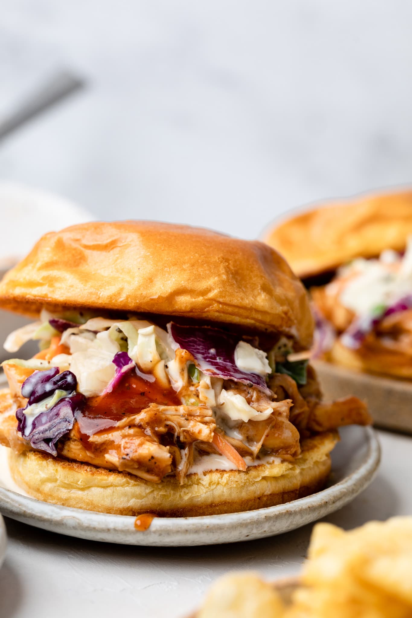 Easy Bbq Chicken Sandwiches All The Healthy Things