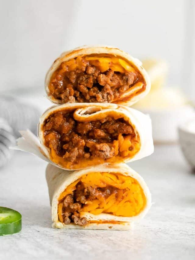 Easy Beef Burrito Filling Recipes Chili Cheese Burrito Taco Bell Food