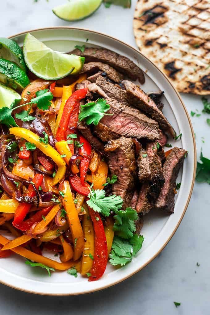 Easy Beef Fajitas Recipe Flank Steak Recipes Flank Steak Fajitas