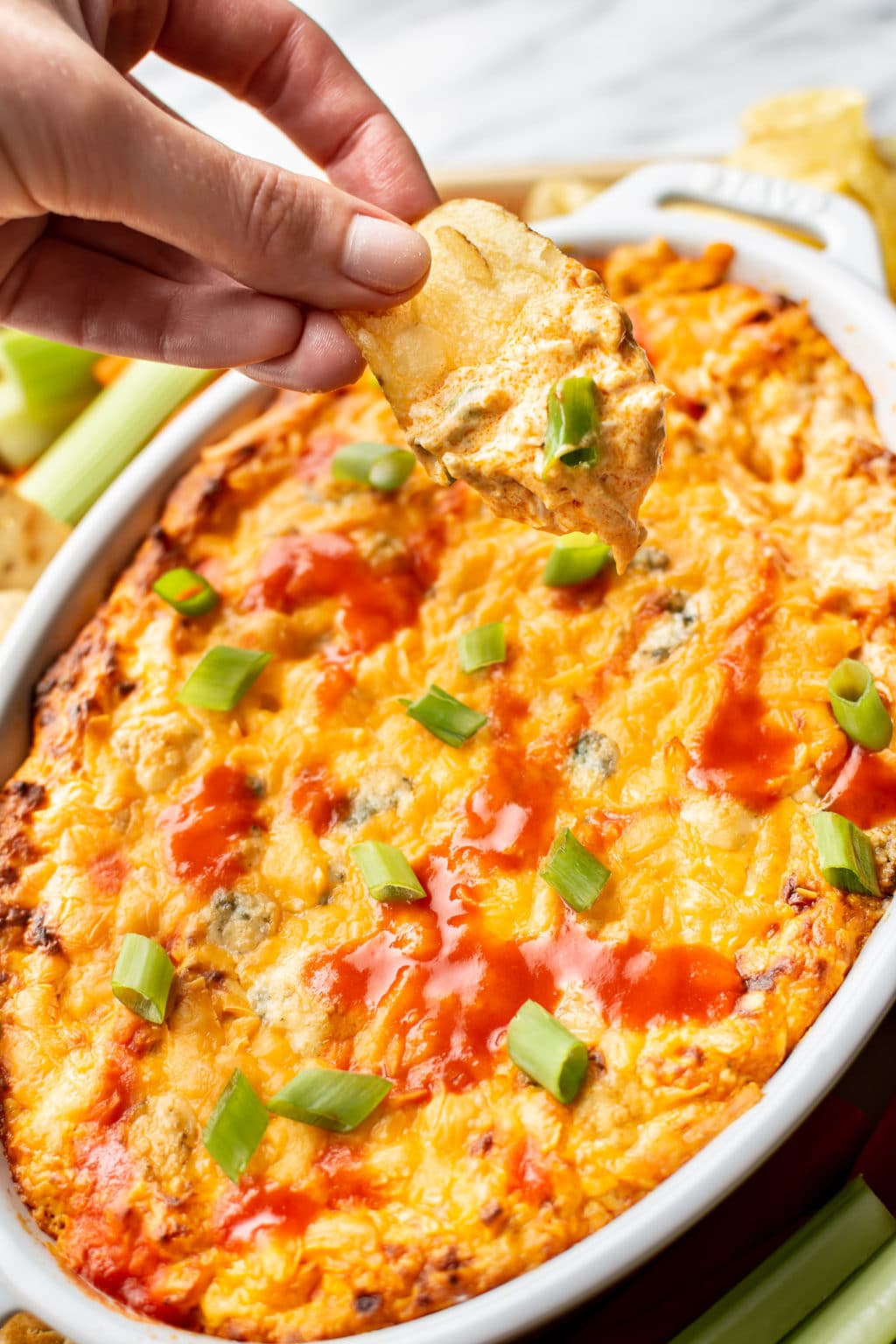 Easy Buffalo Chicken Dip Salt Lavender