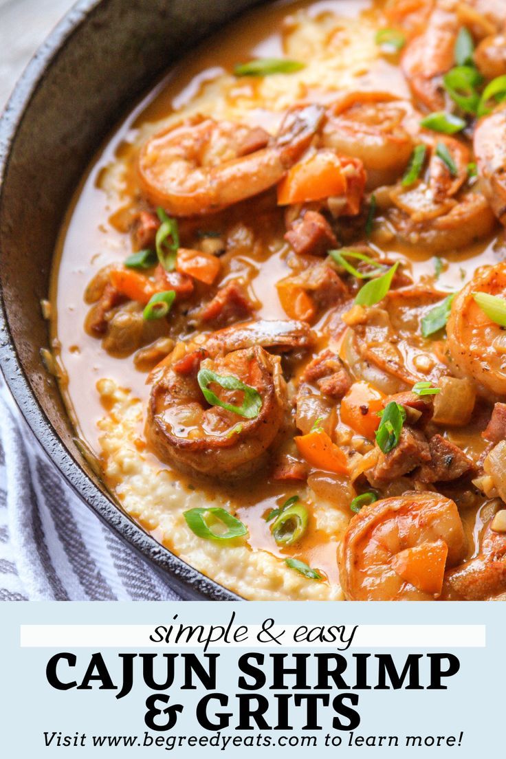 Easy Cajun Shrimp Amp Grits Recipe Be Greedy Eats Where Food Meets Comfort