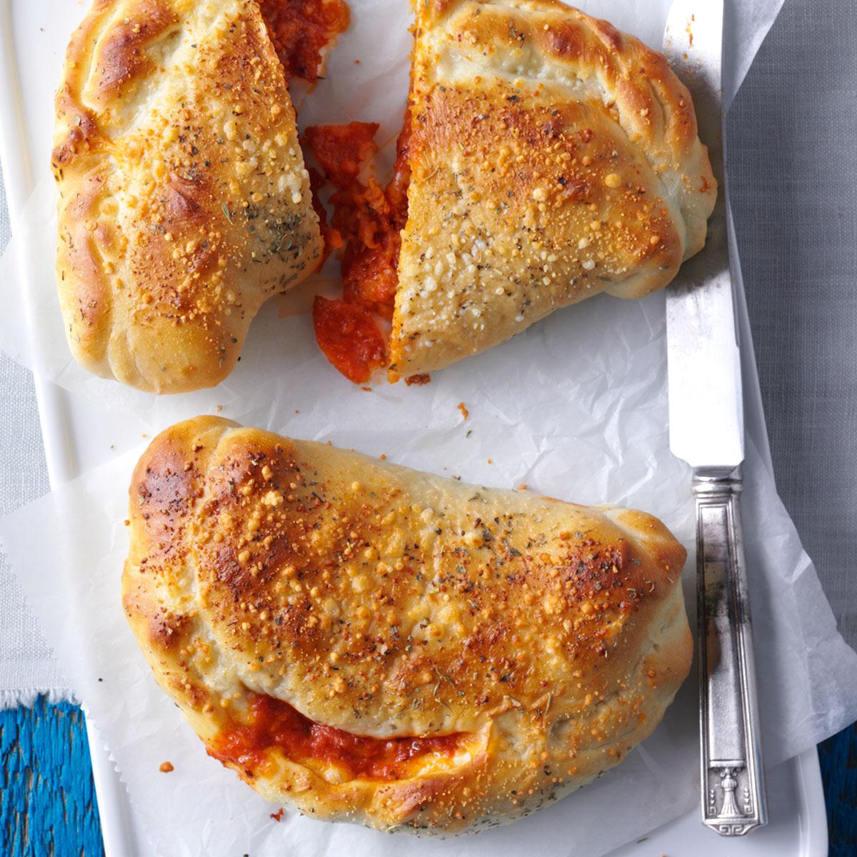 Easy Calzone Recipe Natashaskitchen Com