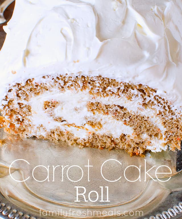 Easy Carrot Cake Roll With Cream Cheese Icing Family Fresh Meals