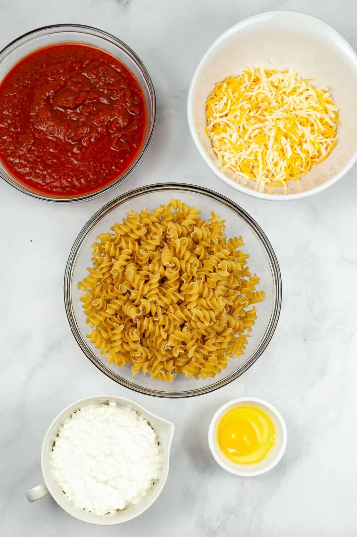 Easy Cheesy Baked Rotini Good In The Simple