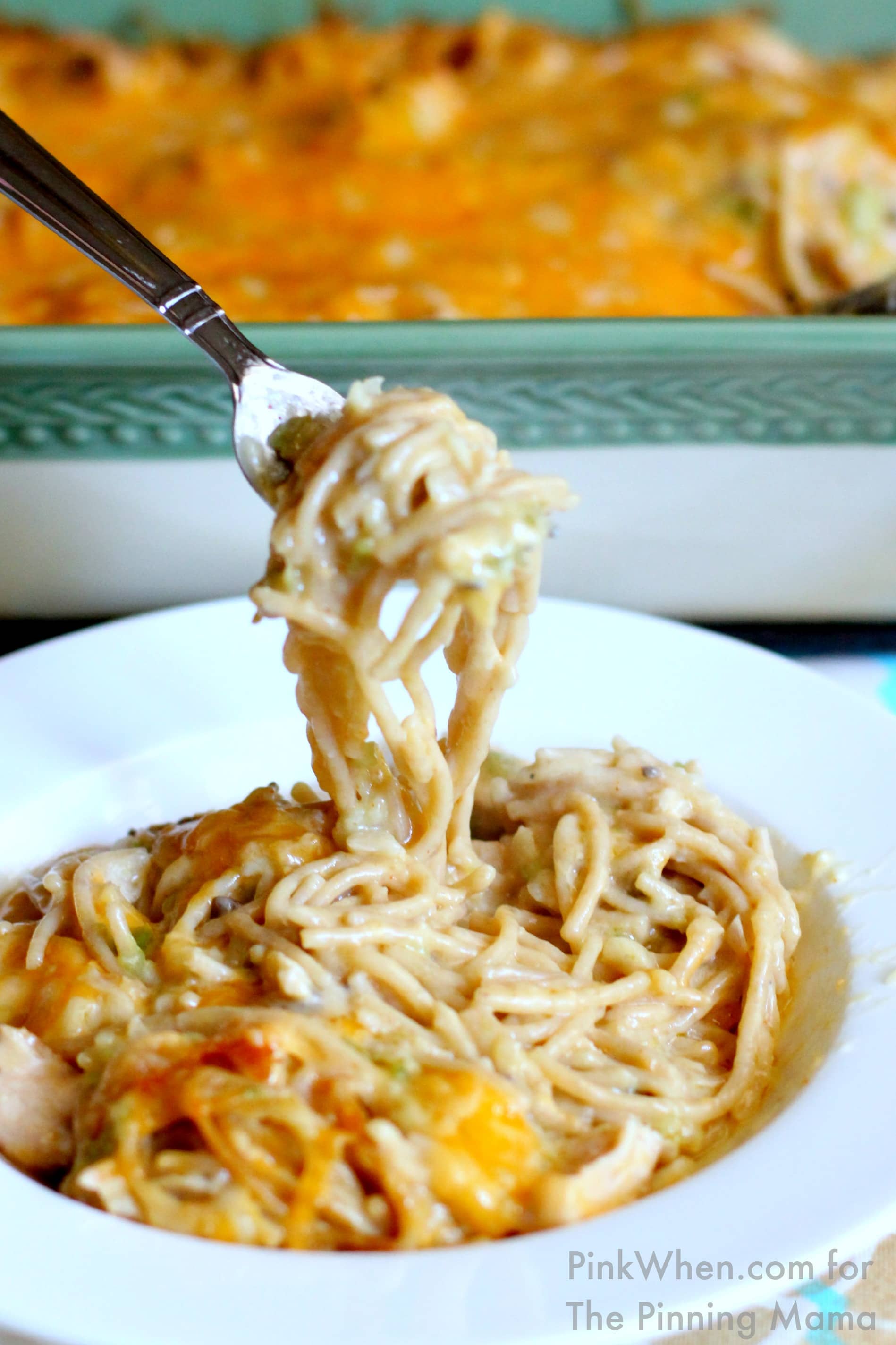 Easy Cheesy Chicken Spaghetti Recipe The Pinning Mama