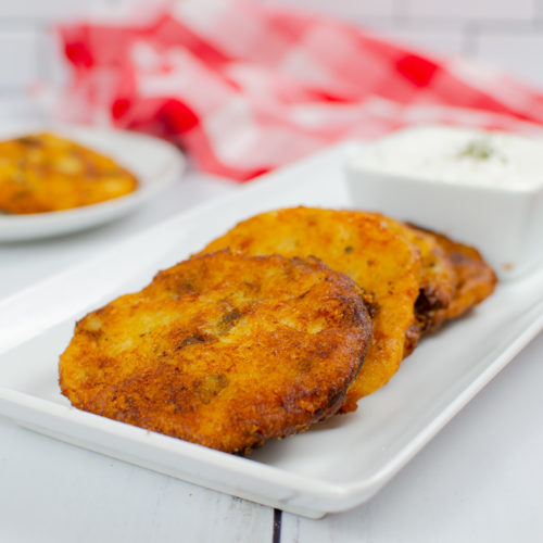 Easy Cheesy Mashed Potato Patties Love On A Plate