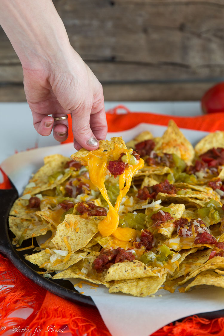 Easy Cheesy Nachos Gather For Bread Cheesy Nachos Easy Cheesy