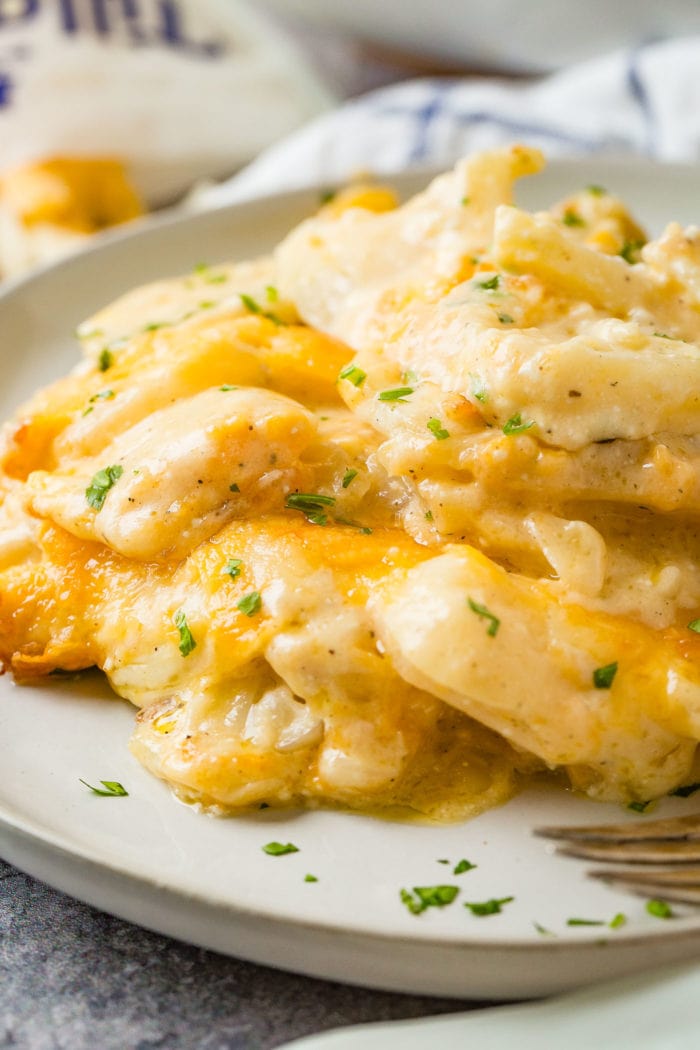 Easy Cheesy Potato Casserole The Best Side Dish Oh Sweet Basil