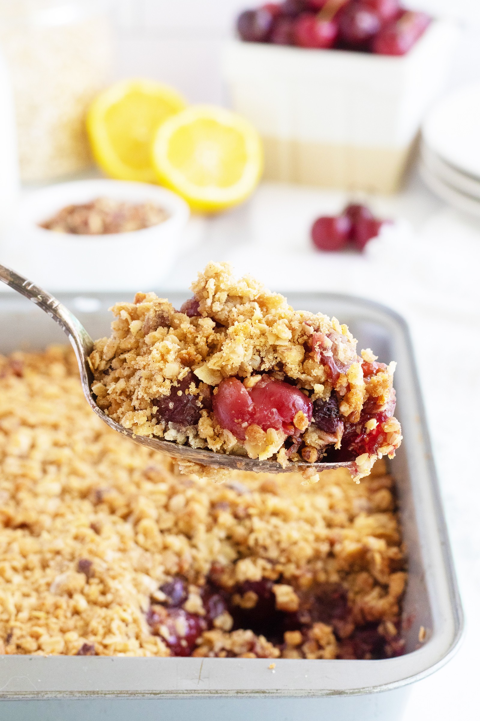 Easy Cherry Crisp The Kitchen Magpie