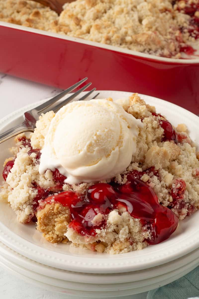 Easy Cherry Dump Cake Recipe With 3 Ingredients She S Not Cookin