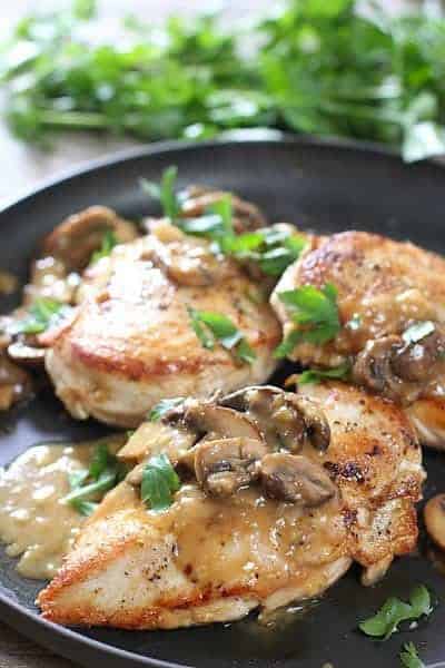 Easy Chicken Breasts With Mushroom Pan Sauce Laughing Spatula