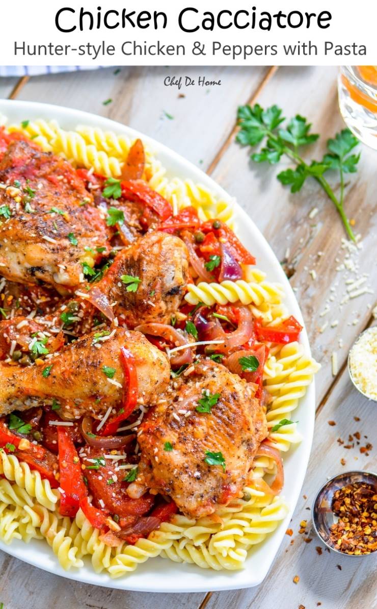 Easy Chicken Cacciatore Recipe Chefdehome Com