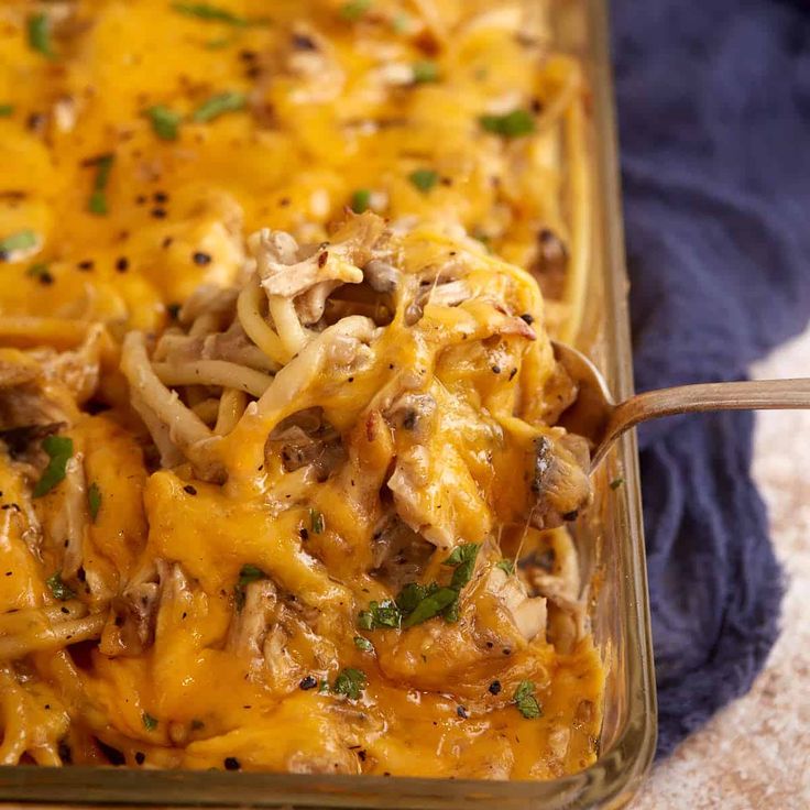 Easy Chicken Tetrazzini Recipe Creamy Chicken Tetrazzini