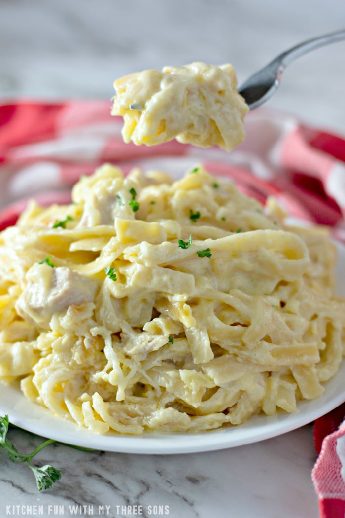 Easy Chicken Tetrazzini Recipe Kitchen Fun With My 3 Sons