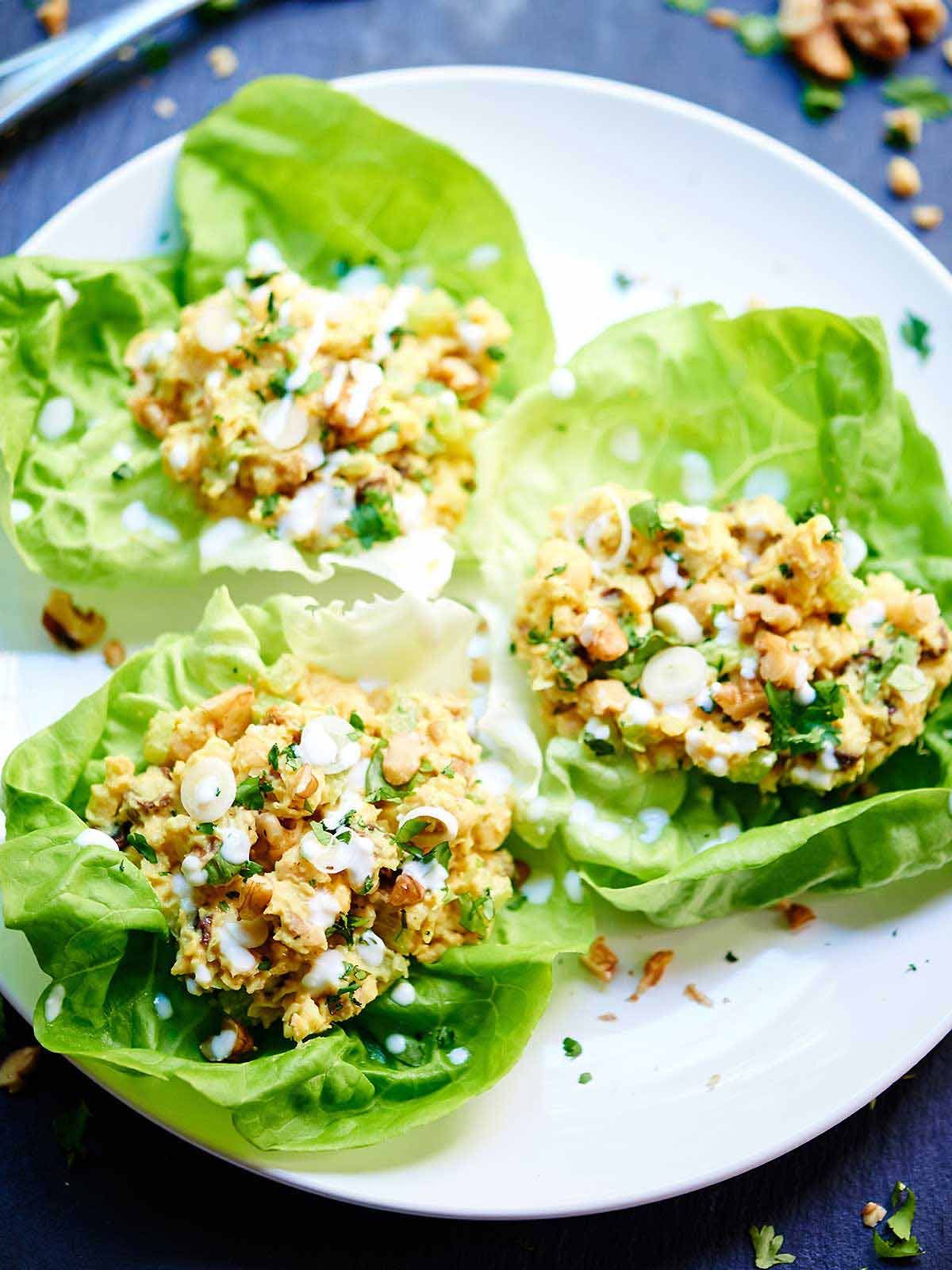 Easy Chickpea Lettuce Wraps A Plantiful Path