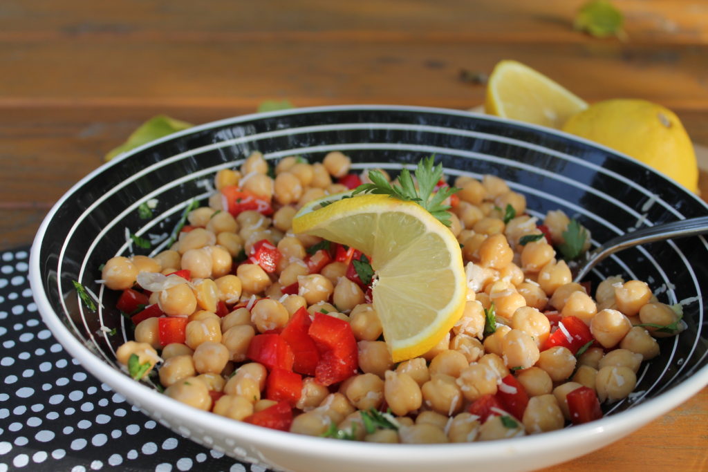 Easy Chickpeas Garbanzo Beans Salad Healthyeating Healthyrecipes