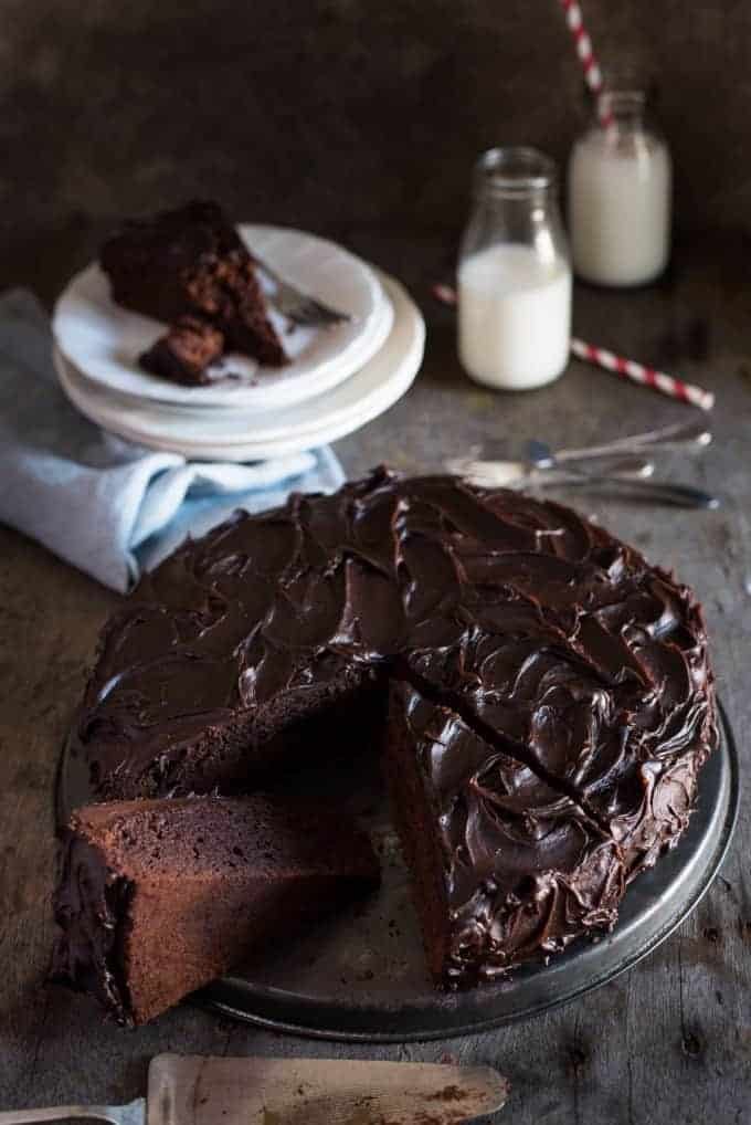 Easy Chocolate Cake Recipe Chocolate Fudge Cake Chocolate Cake