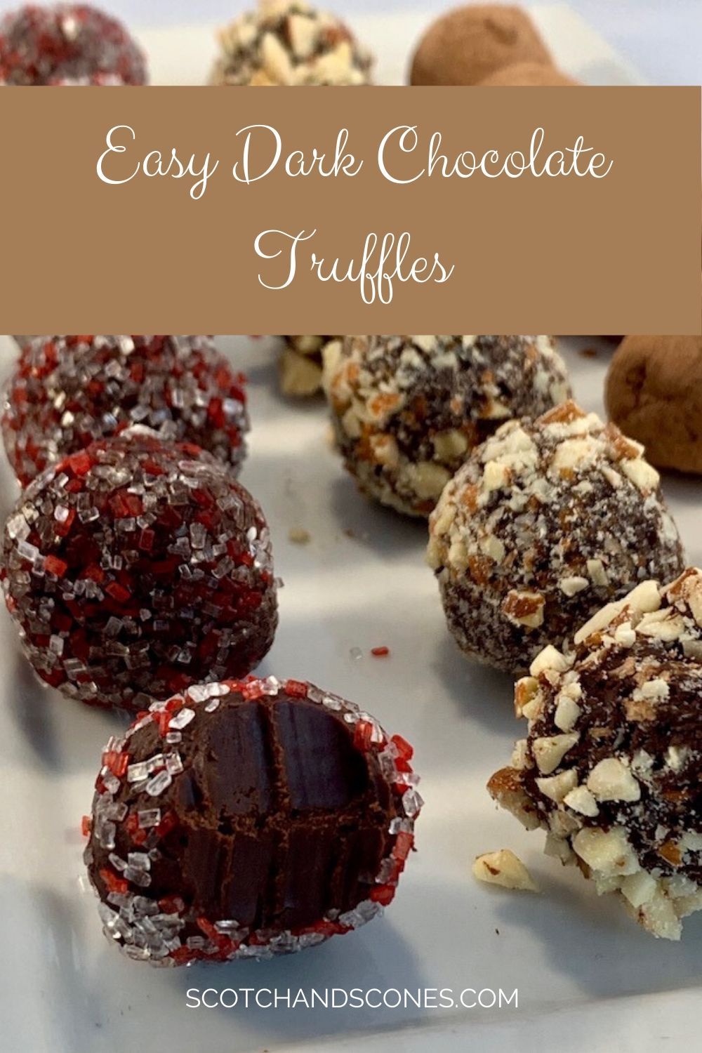 Easy Chocolate Truffles Only Use 4 Ingredients Including Sweetened