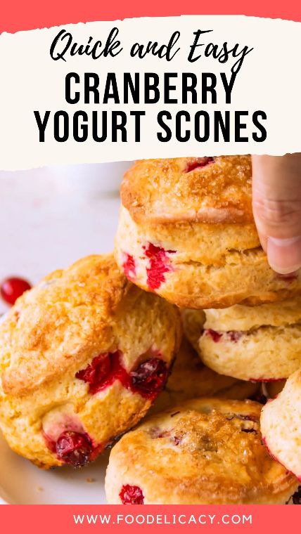 Easy Cranberry Yogurt Scones Fail Proof Recipe Foodelicacy