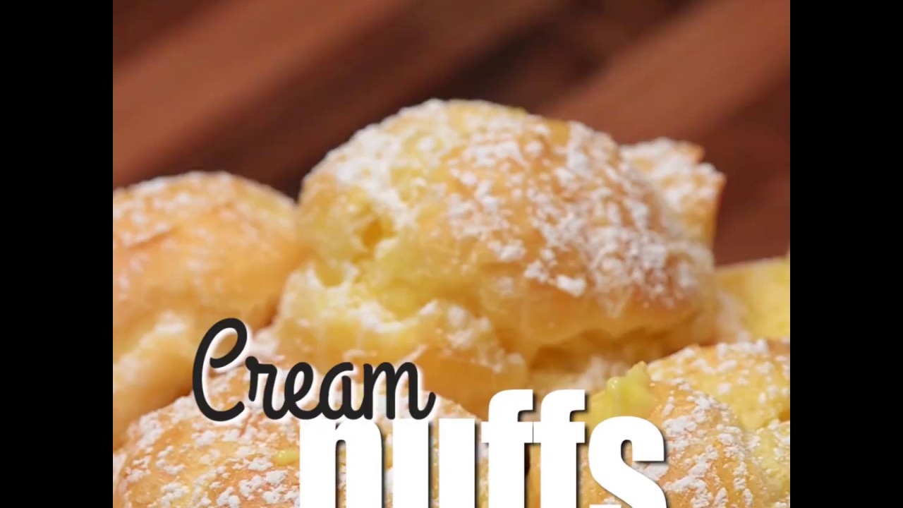 Easy Cream Puffs Recipe Youtube