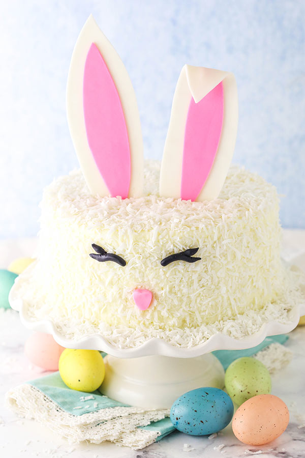 Easy Easter Bunny Cake Recipe With Fondant Bunny Ears Recipe