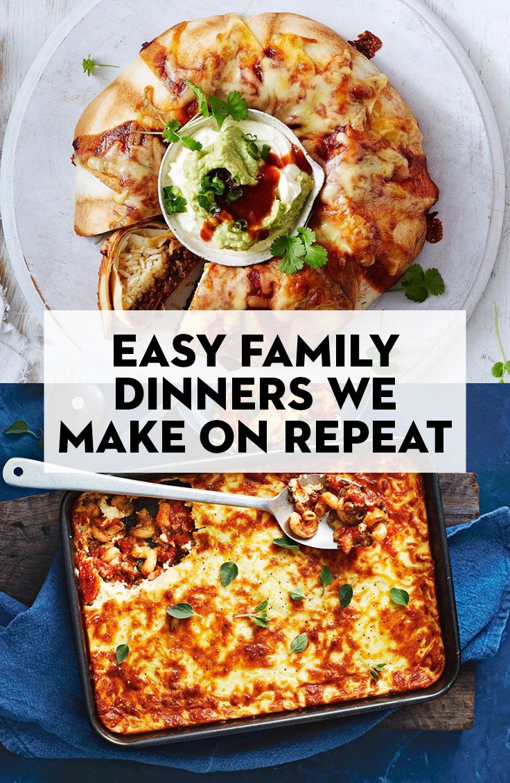 Easy Family Dinners We Make On Repeat Dinner Recipes Healthy Family