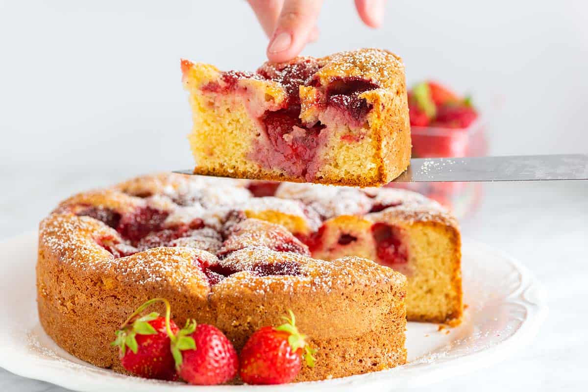 Easy Fresh Strawberry Cake Healthy Lifehack Recipes